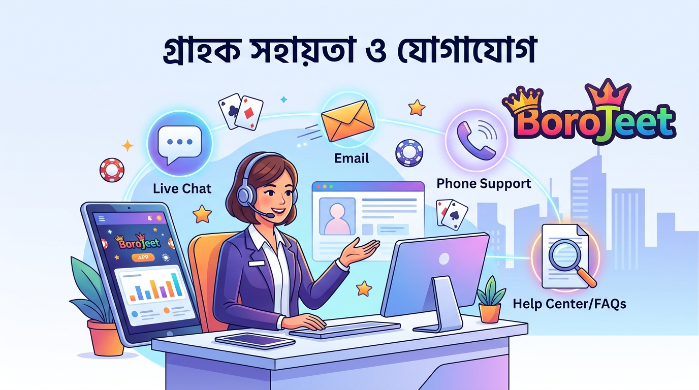 BoroJeet android casino: গ্রাহক সহায়তা
