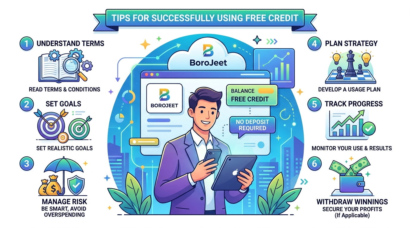 BoroJeet free credit without deposit সফলভাবে ব্যবহারের টিপস