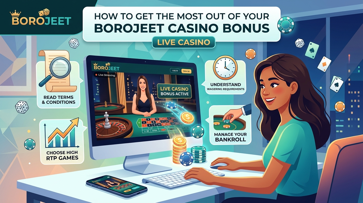 BoroJeet live casino bonus দাবি করার প্রক্রিয়া