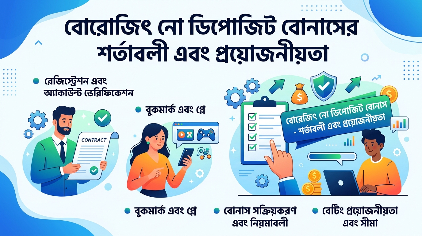 BoroJeet no deposit bonus বোরোজিৎ নো ডিপোজিট বোনাস কী এবং এর সুবিধা 