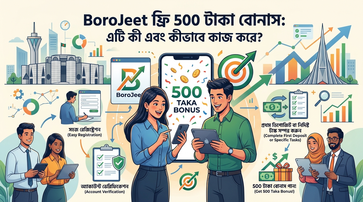 BoroJeet 500 টাকা বোনাস: বিনামূল্যে জেতার সেরা কৌশল!