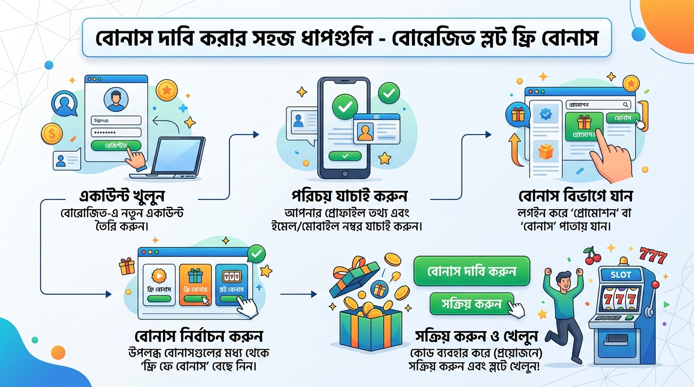 বোরোজিৎ স্লট ফ্রি বোনাস: সেরা অফার ও জেতার উপায়