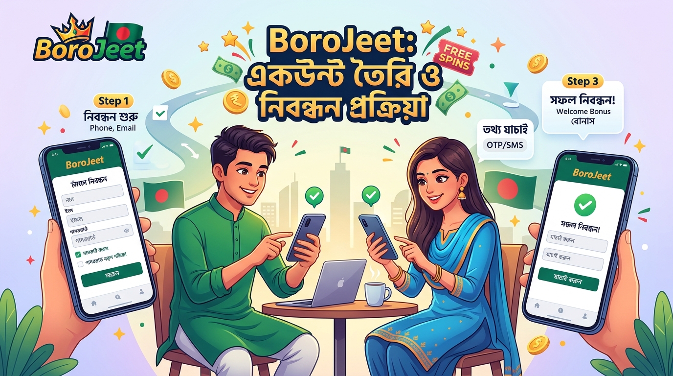একউন্ট তৈরি ও নিবন্ধন প্রক্রিয়া